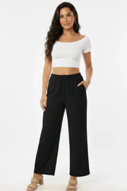 Breezy Cotton Wide-Leg Pocket Pants