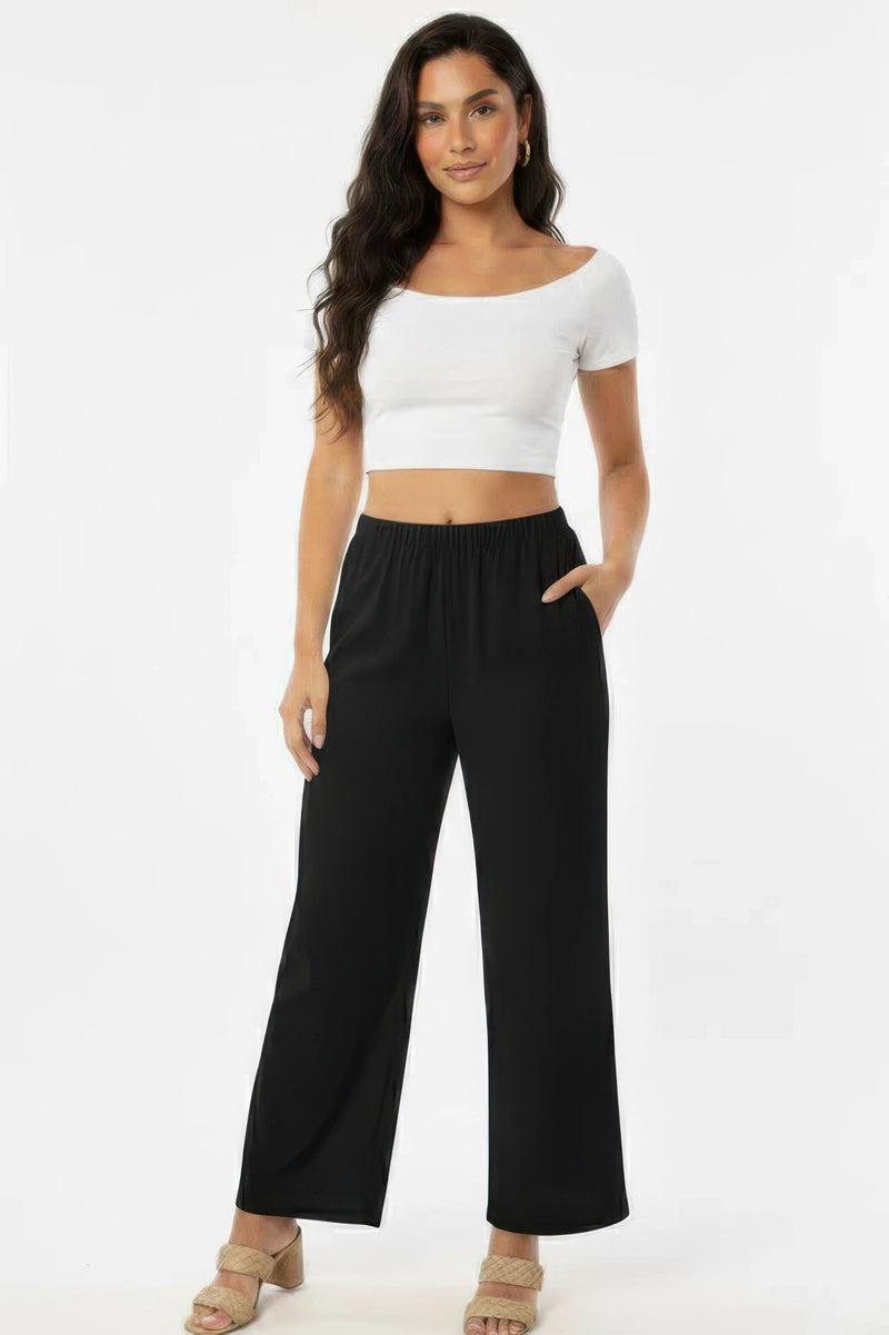 Breezy Cotton Wide-Leg Pocket Pants