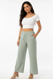 Breezy Cotton Wide-Leg Pocket Pants