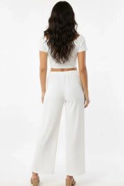 Breezy Cotton Wide-Leg Pocket Pants