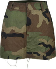 Camo Print Mini Skirt