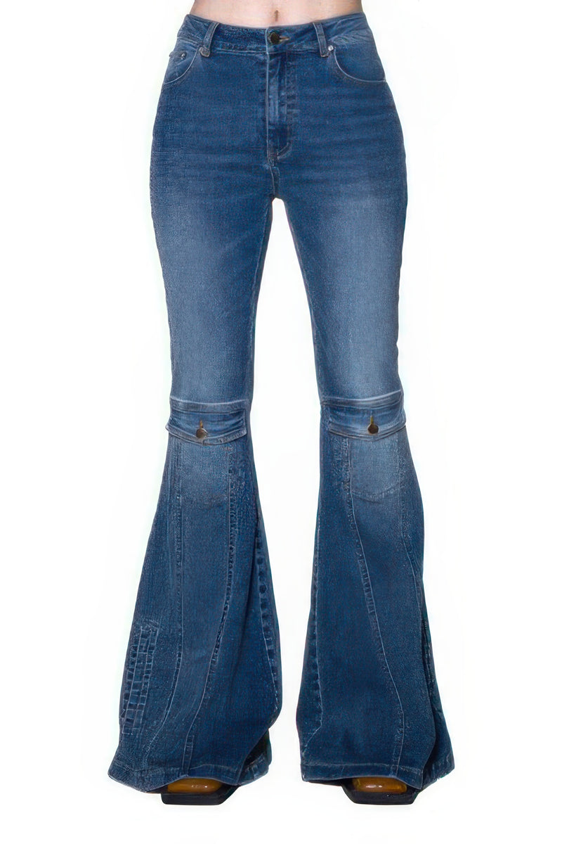 Signal Flare High-rise Panel Jeans