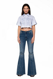 Signal Flare High-rise Panel Jeans