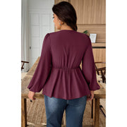 Luna Lace Plus-Size V-Neck Blouse