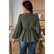 Luna Lace Plus-Size V-Neck Blouse