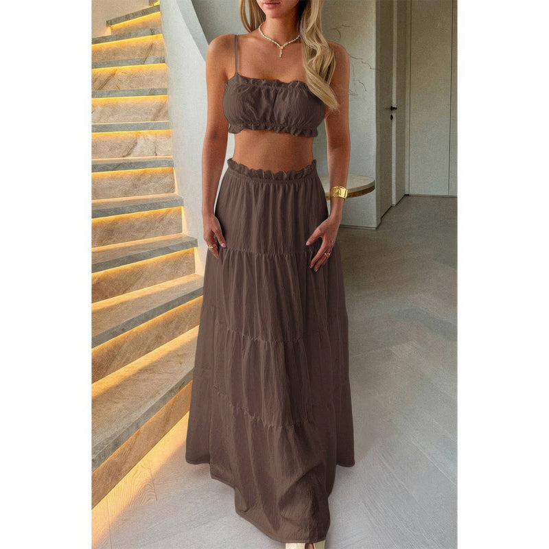 Muse Sleeveless Top and Maxi Skirt Set