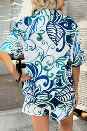 Havana Floral Button-Down Two-Piece Set