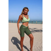 Momentum Colorblock Two-Piece Yoga Set