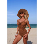 Contour V-Neck Tummy-Control One-Piece Swimsuit