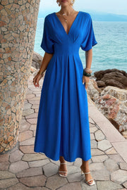 Seraphina Pleated Batwing A-Line Dress