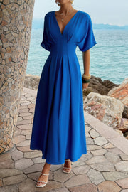 Seraphina Pleated Batwing A-Line Dress