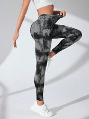 Tie-Dye High-Waist Active Leggings