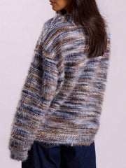 Textured Knit Button-Down Cardigan