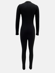 Long-Sleeve Bodycon Jumpsuit