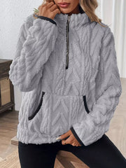 Half Zip Long-Sleeve Sweatshirt
