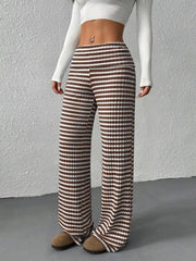 Striped Wide-Leg Pants