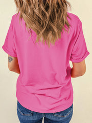 Santa Claus Deliver Gifts Sequin Short-Sleeve Tee