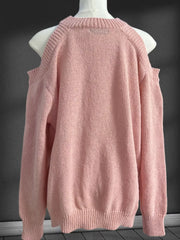 Cold-Shoulder Knit Sweater
