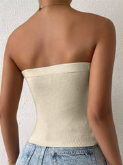 Twist-Front Rib-Knit Tube
