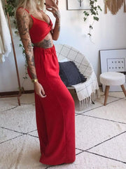 Boho Butterfly Print Top and Pants Set