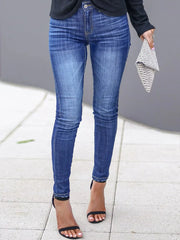 Skinny Fit Washed Jeans
