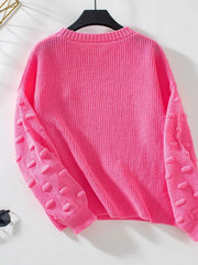 Pocket Detail Round-Neck Sweater