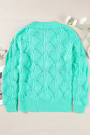 Texture V-Neck Knit Top