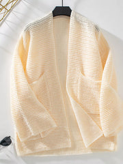 Cozy Knit Open-Front Cardigan