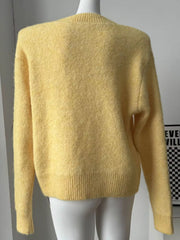 Round-Neck Drop-Shoulder Sweater