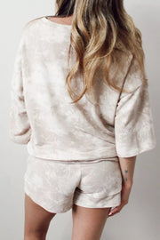 Relaxed Tie-Dye Top and Shorts Set