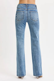 RISEN Tummy Control High-Rise Straight Jeans - Plus Size