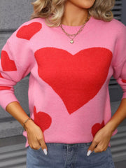 Valentine's Day Heart Crew Neck Sweater