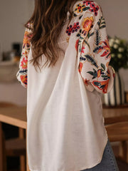 Floral Button-Up Long-Sleeve Shirt