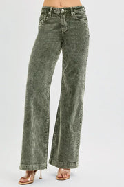 RISEN High-Rise Wide-Leg Corduroy Jeans - Plus Size