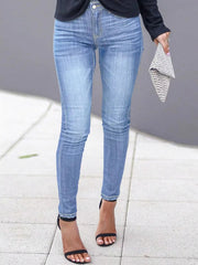Skinny Fit Washed Jeans