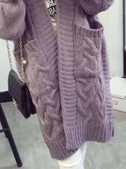 Chunky Knit Open-Front Cardigan