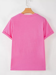 Santa Claus Deliver Gifts Sequin Short-Sleeve Tee