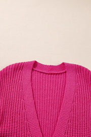Chunky Knit Button-Down Cardigan