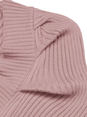 Rib-Knit Square-Neck Bodycon Sweater Dress