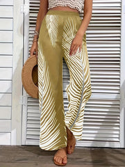 Printed Wide-Leg Pants