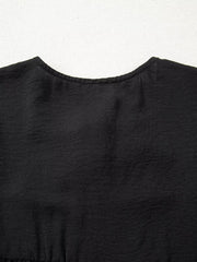 Bow Tie Neck 3/4-Sleeve Blouse