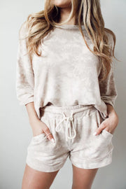 Relaxed Tie-Dye Top and Shorts Set