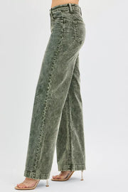 RISEN High-Rise Wide-Leg Corduroy Jeans - Plus Size