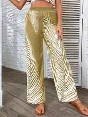 Printed Wide-Leg Pants