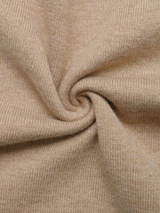 Color-Block Round-Neck Sweater with Ribbed Trim