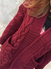 Chunky Knit Open-Front Cardigan